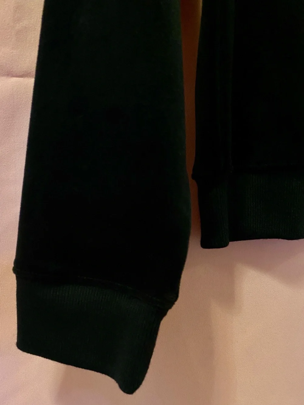 Black Velvet Crewneck Sweater Sweatshirt Top A New Day Longsleeve Medium Chic M
